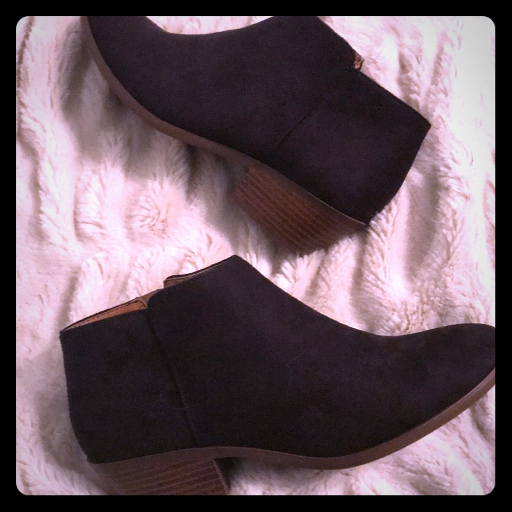 Black ankle boots